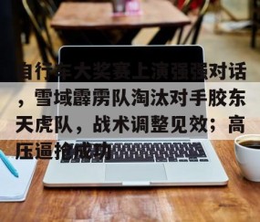 宝盈体育 -自行车大奖赛上演强强对话，雪域霹雳队淘汰对手胶东天虎队，战术调整见效；高压逼抢成功的简单介绍